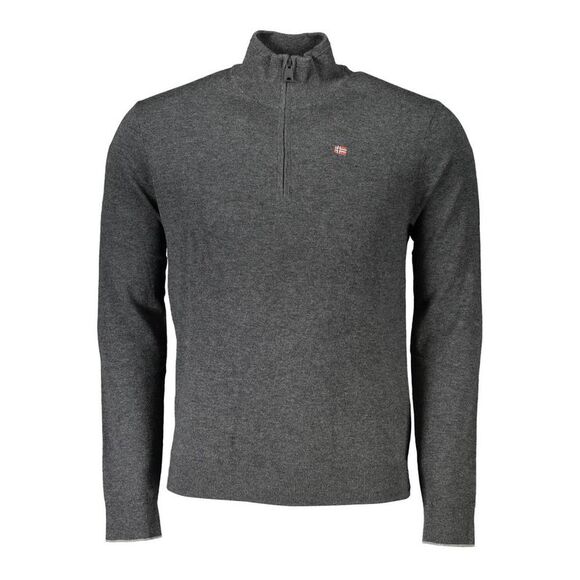 Napapijri Grigio Tessuto Men Men's Sweater